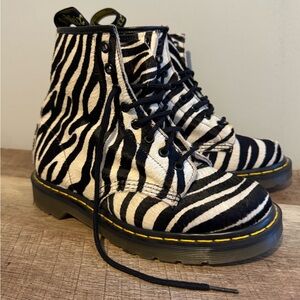 Dr. Martens 1460 Zebra Print Pony Hair-On Boots